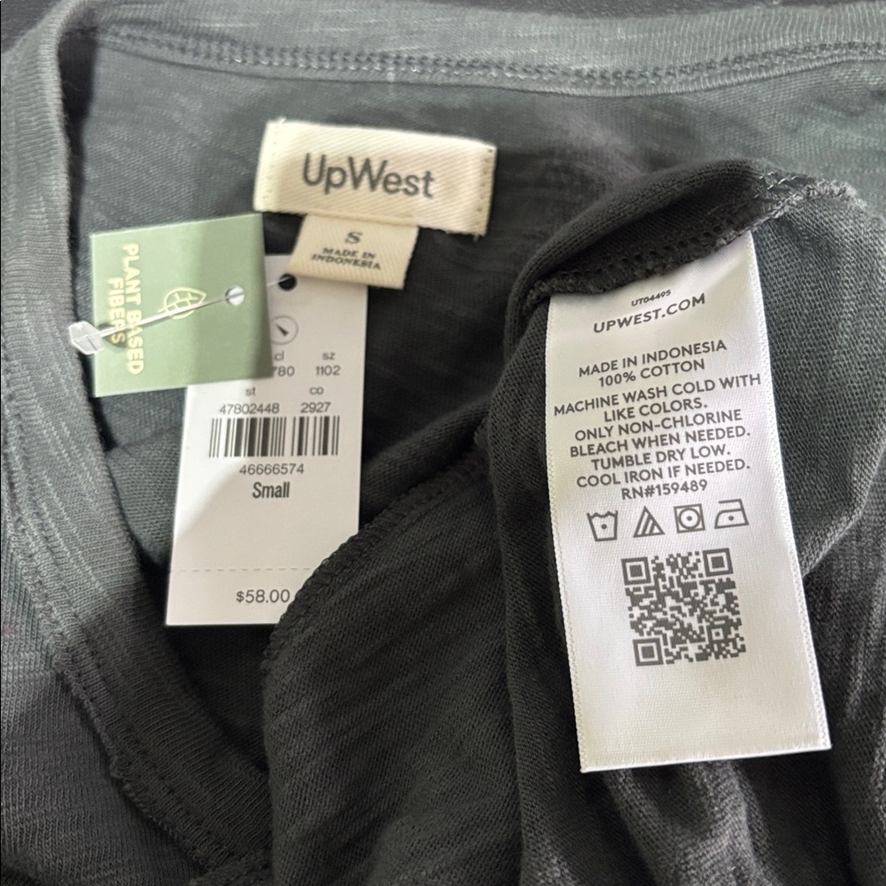 Upwest Hip Pockets,Pull Over,Lightweight, Short Sleeve, Scoop Neck, Cotton Soft — image 6 of 8
